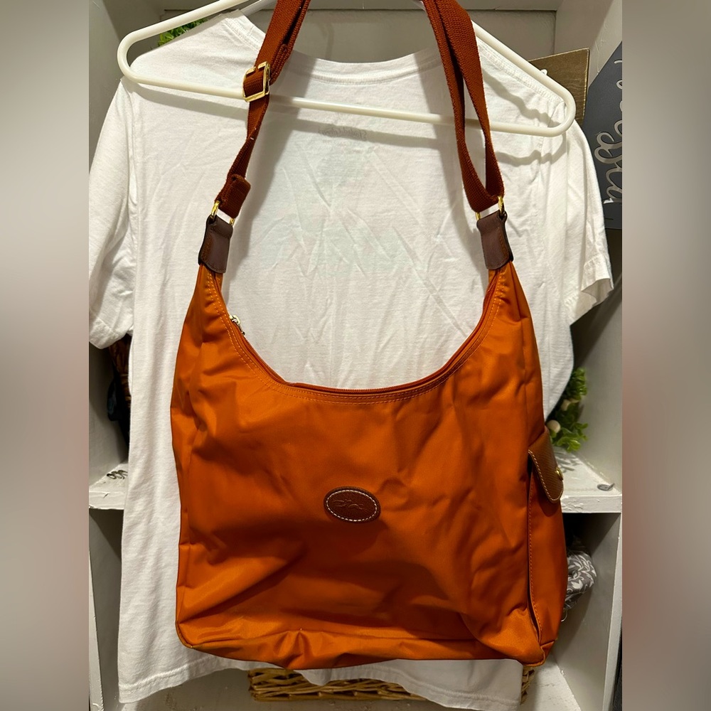 Longchamp messenger hobo bag